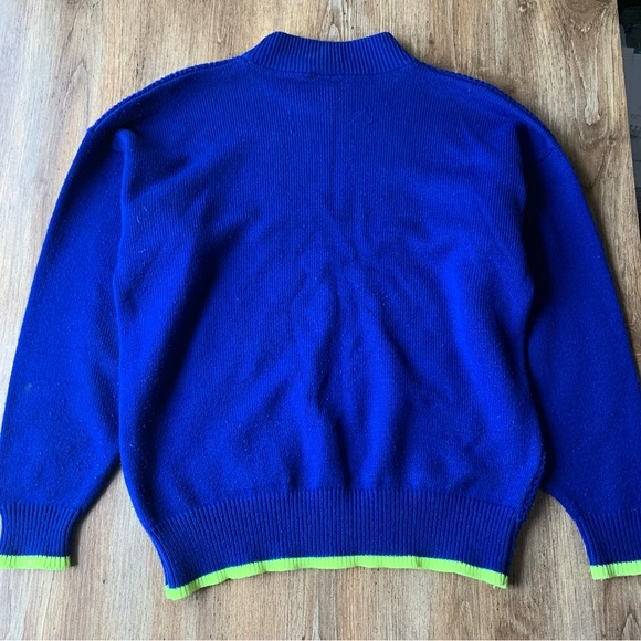 Vintage Ocean Pacific Knit Sweater Mock Neck 90s Made In Canada - Picture 8 of 8